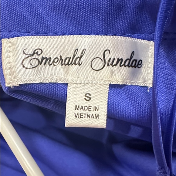 Emerald Sundae Adjustable Strap Sparkly Mini Dress - Picture 4 of 4